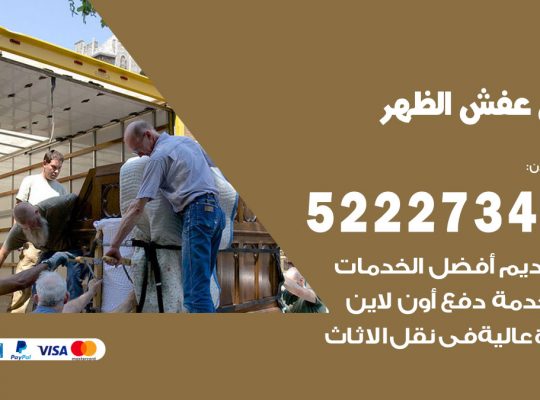 نقل اثاث في الظهر